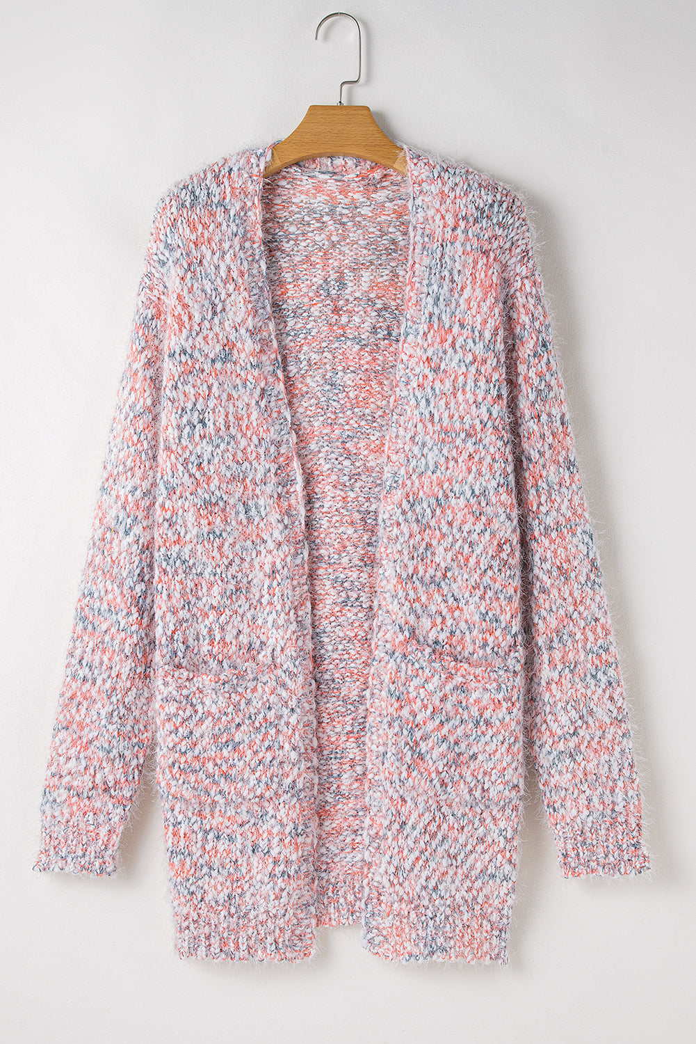Pink Multicolor Confetti Open Front Knit Cardigan-Chaelisa's New Jammies
