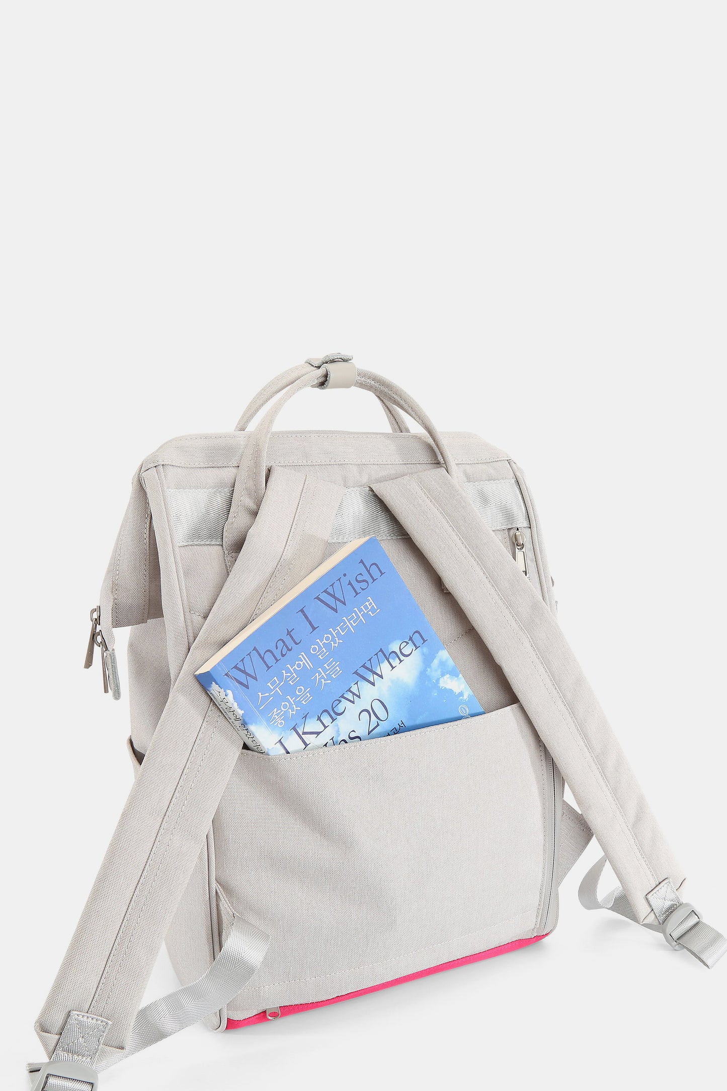 Himawari Contrast Waterproof Backpack Bag with External USB Port-Chaelisa's New Jammies