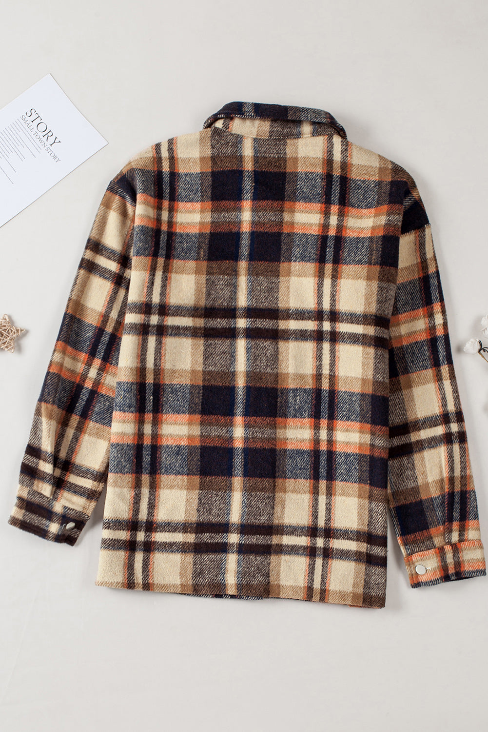 Multicolor Plaid Casual Button Up Flannel Shacket-Chaelisa's New Jammies