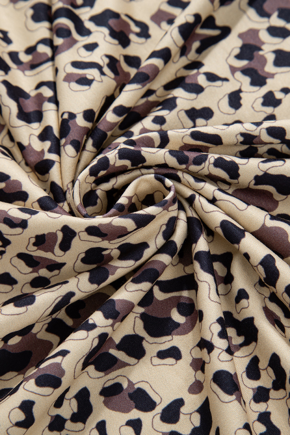 Parchment Leopard Print Crew Neck Sweatshirt-Chaelisa's New Jammies