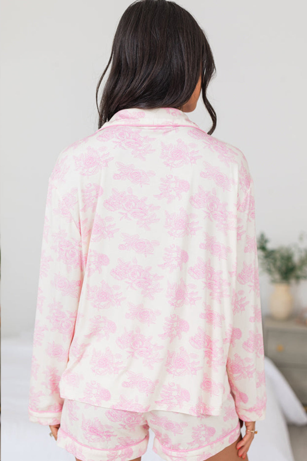 Pink Floral Long Sleeve and Pants Pajamas Set-Chaelisa's New Jammies