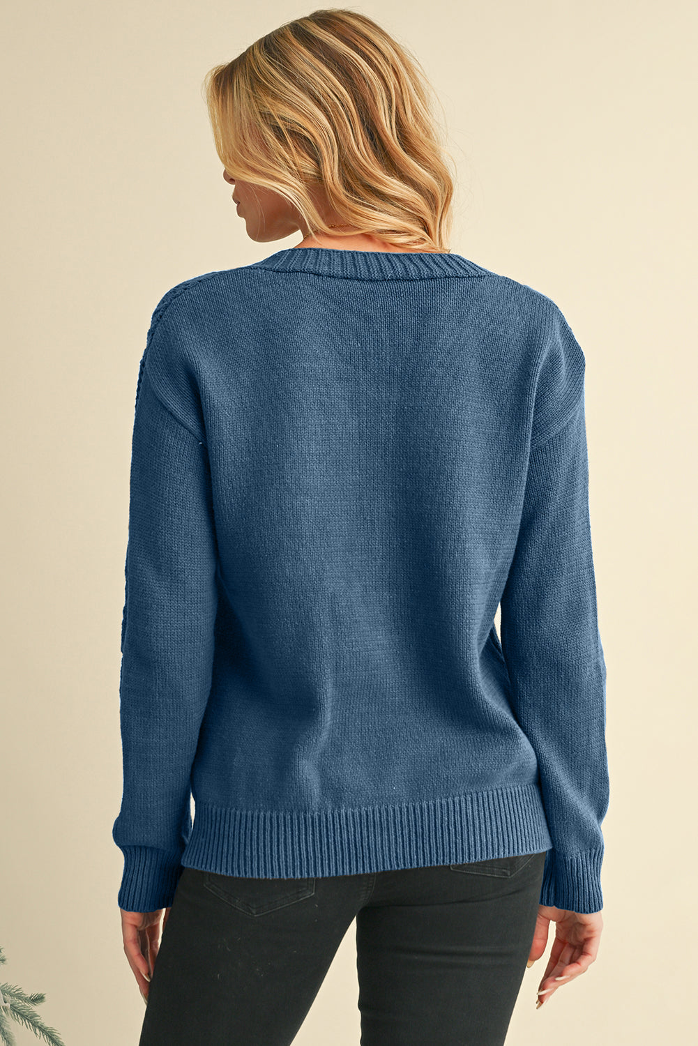 Dark Khaki Hollow Knit Drop Shoulder Cardigan-Chaelisa's New Jammies