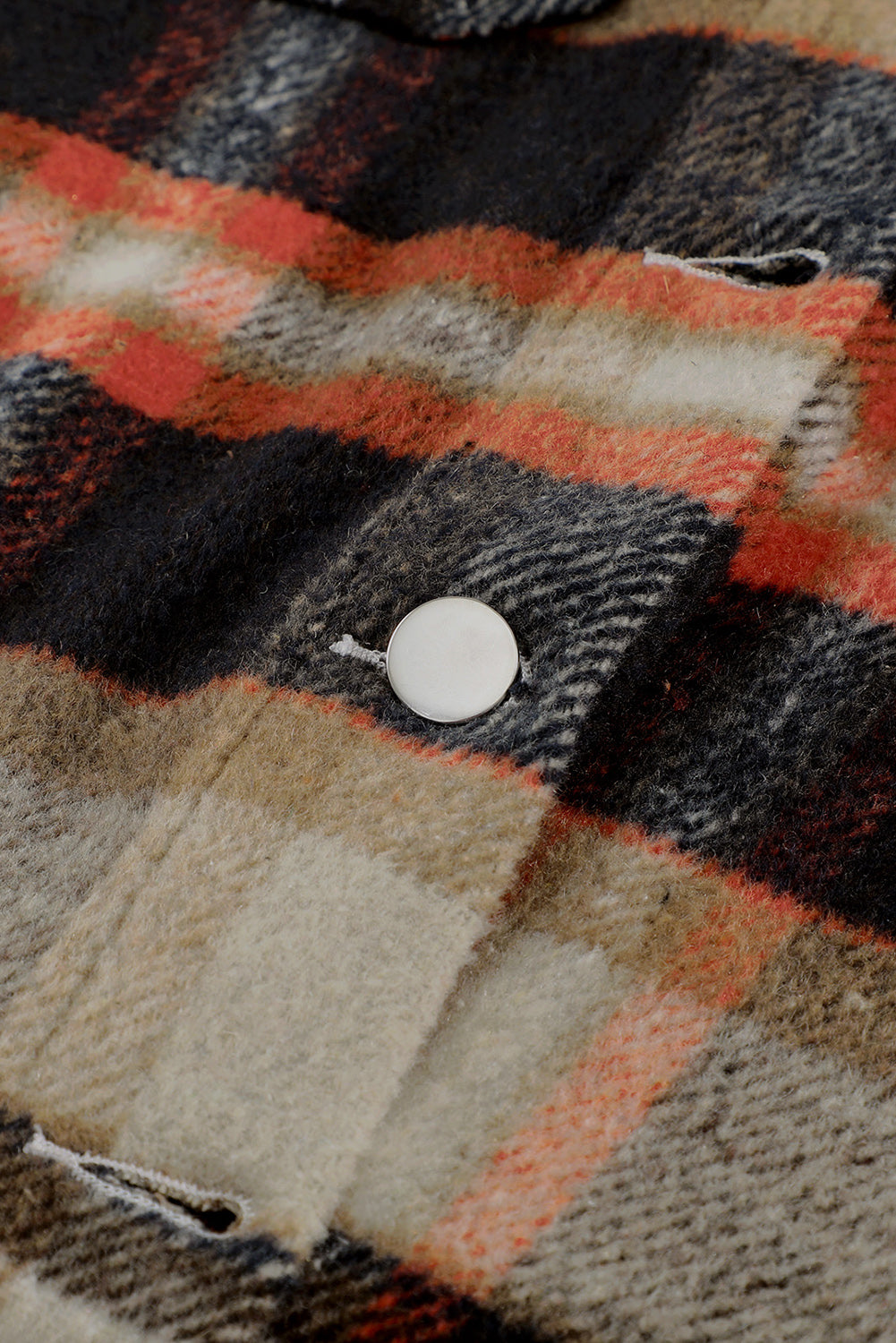 Multicolor Plaid Casual Button Up Flannel Shacket-Chaelisa's New Jammies