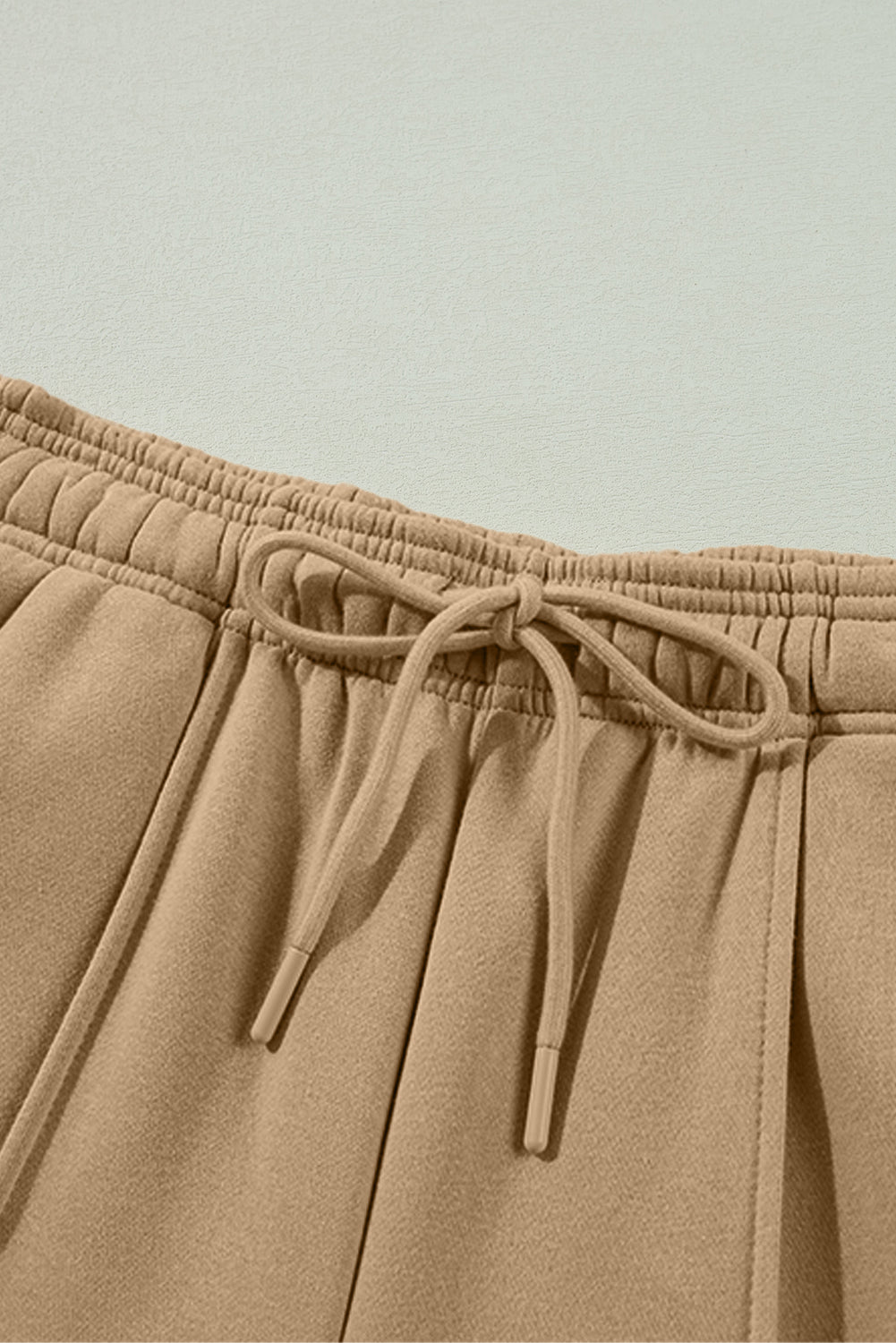 Smoke Gray Exposed Seam Drawstring High Waist Wide Leg Pants-Chaelisa's New Jammies