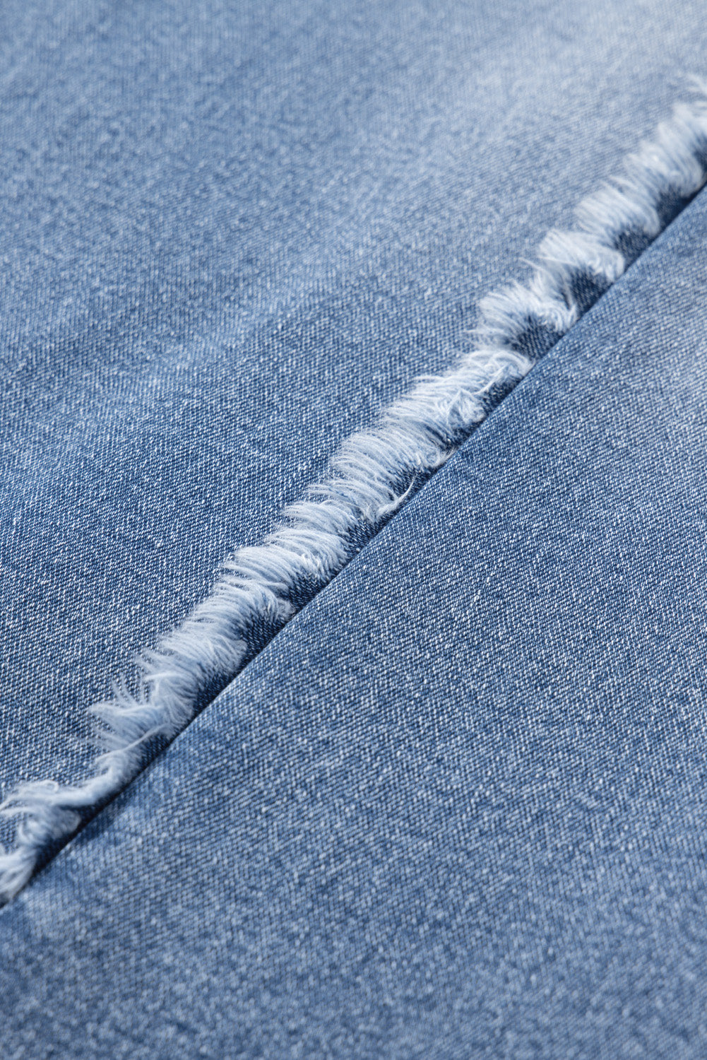 Beau Blue Vintage Stitching Raw Hem Flared Jeans-Chaelisa's New Jammies