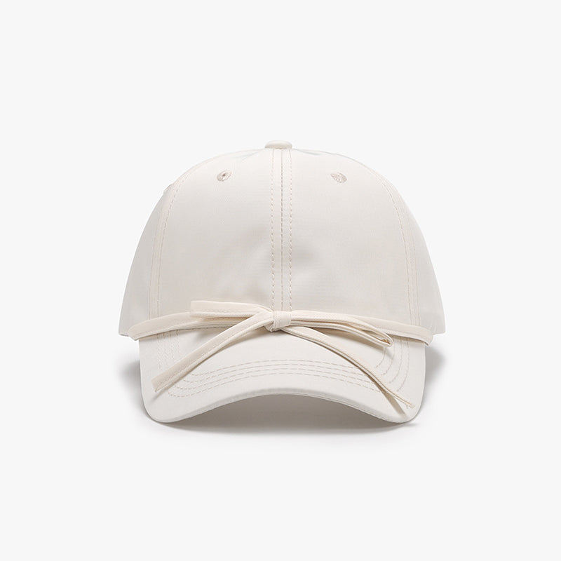 Tied Bow Cotton Baseball Cap-Chaelisa's New Jammies