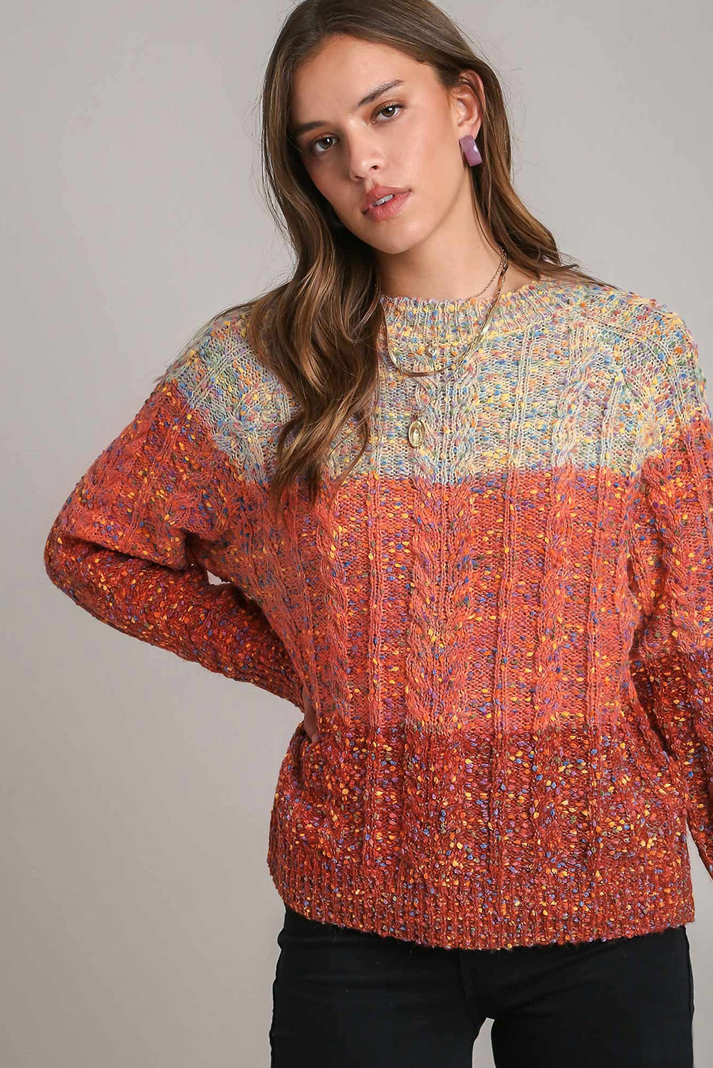 Multicolour Colorful Confetti Wool Ball Knitted Sweater-Chaelisa's New Jammies