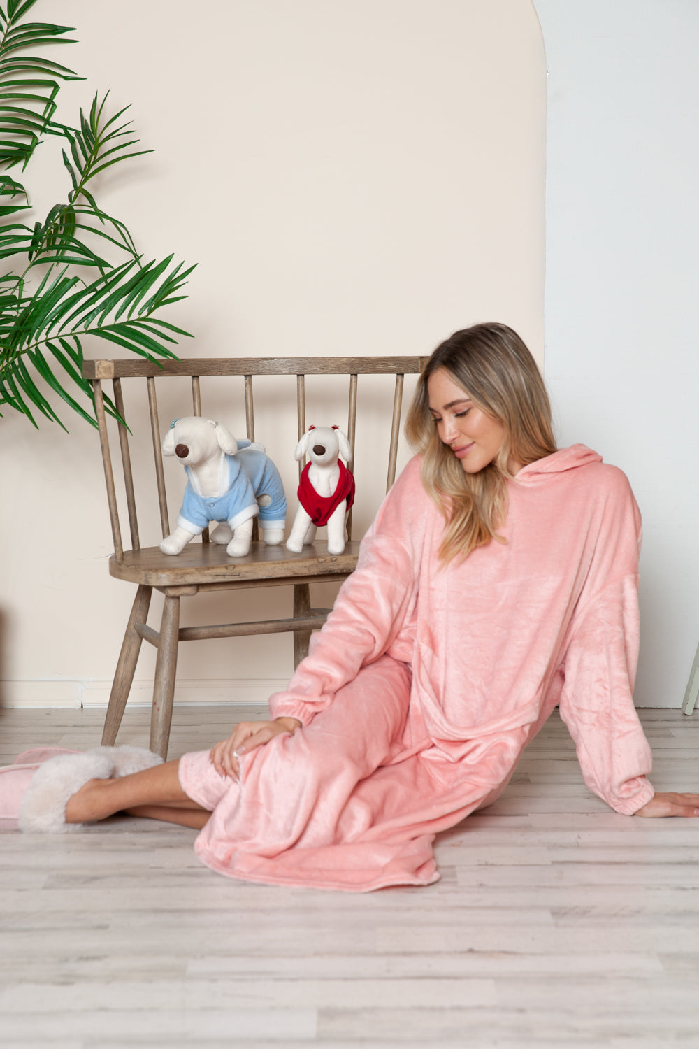 Double Take Full Size Pocketed Hooded Midi Lounge Dress-Chaelisa's New Jammies