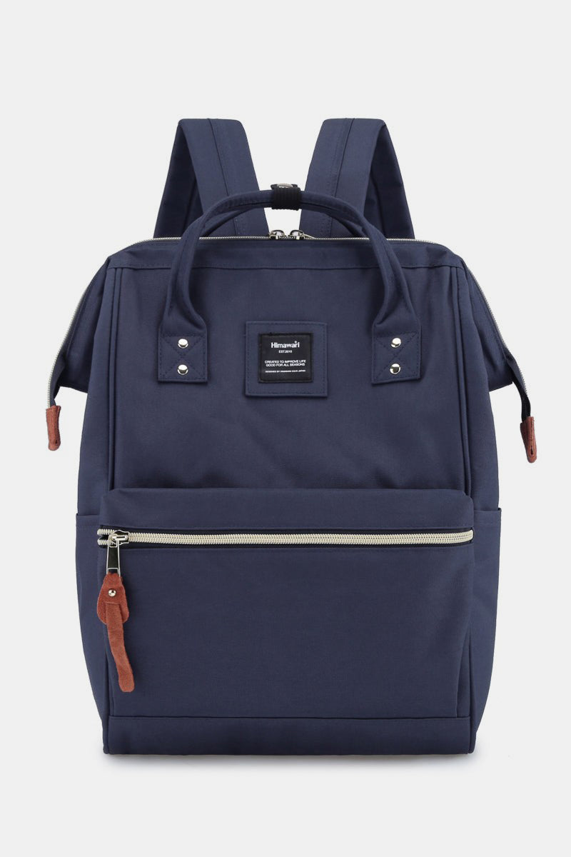 Himawari Waterproof Canvas Backpack Bag with Side Pockets-Chaelisa's New Jammies