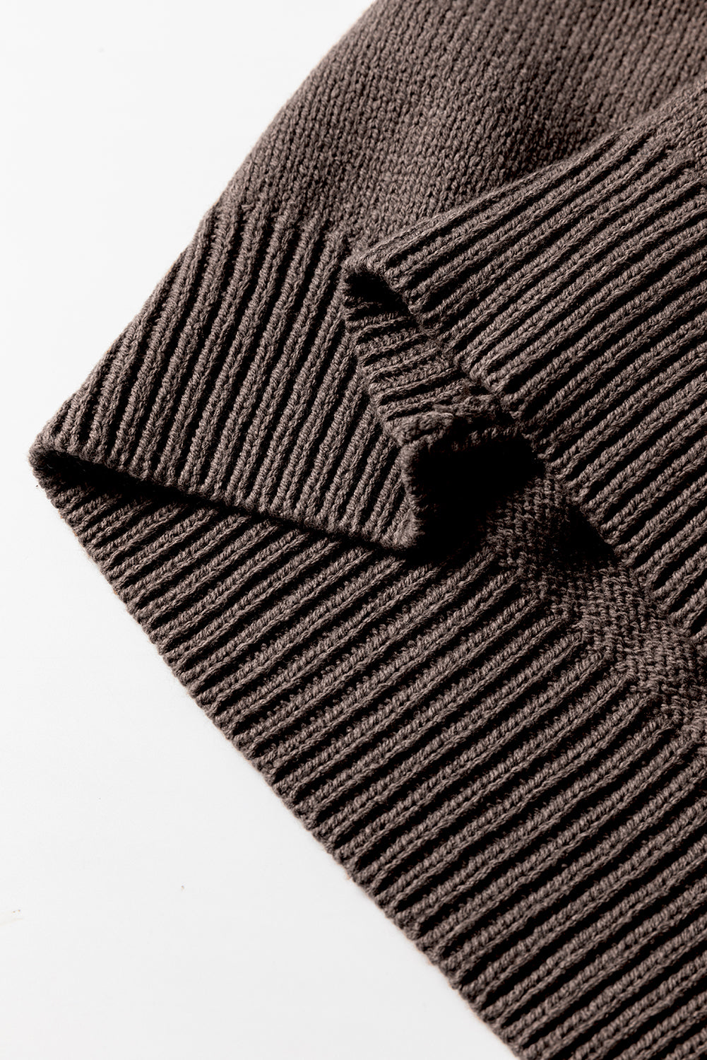 Dark Khaki Hollow Knit Drop Shoulder Cardigan-Chaelisa's New Jammies