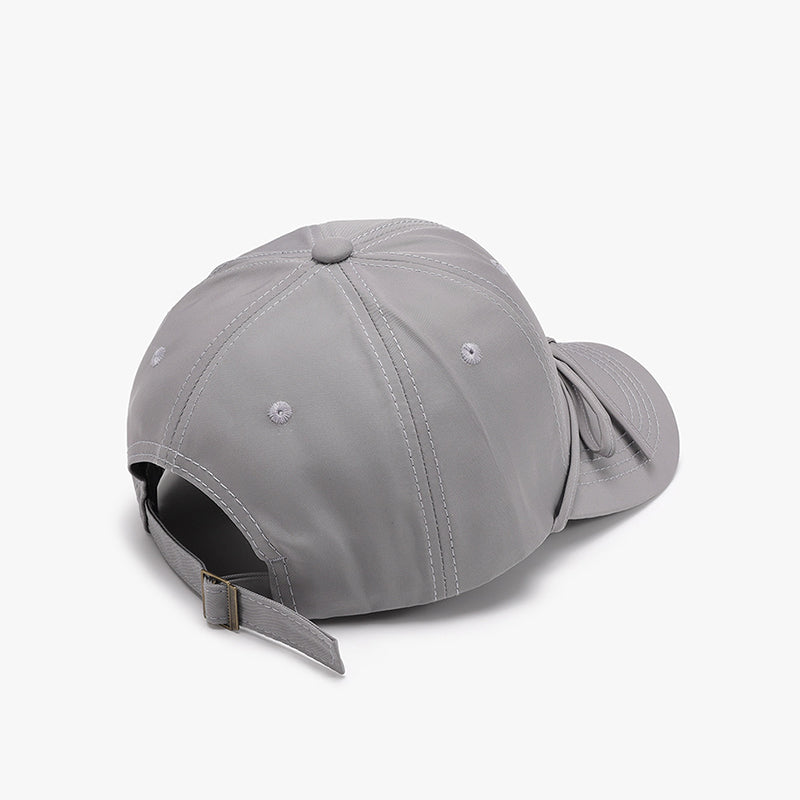 Tied Bow Cotton Baseball Cap-Chaelisa's New Jammies