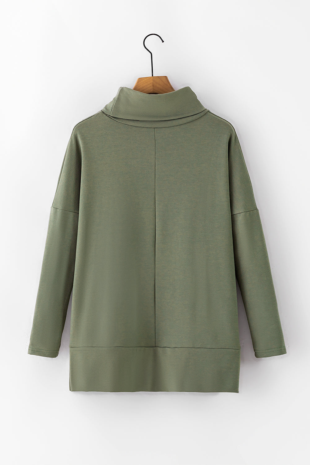 Jungle Green Cowl Neck Shift Tunic Top-Chaelisa's New Jammies