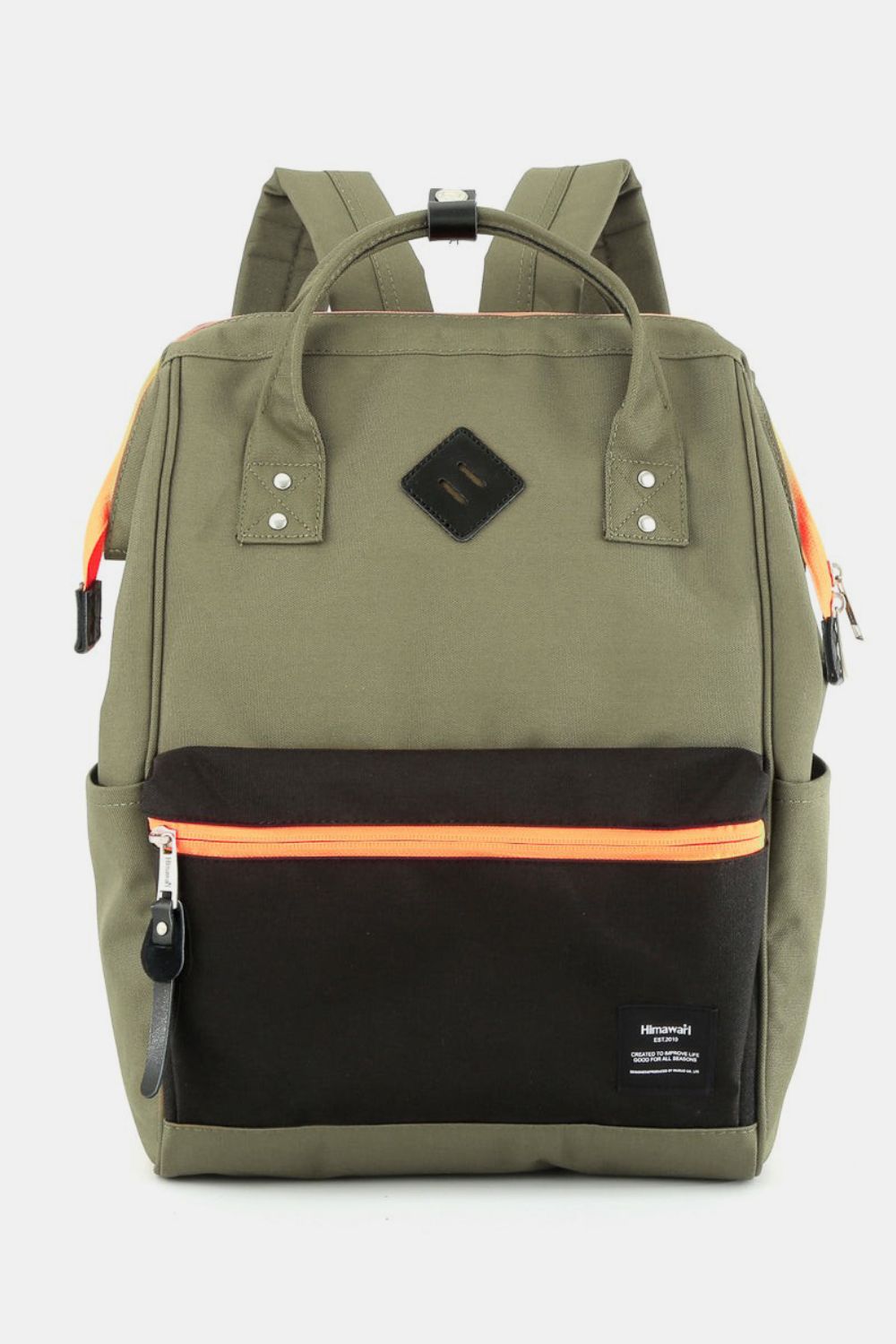 Himawari Contrast Waterproof Backpack Bag with Reinforced Edges-Chaelisa's New Jammies