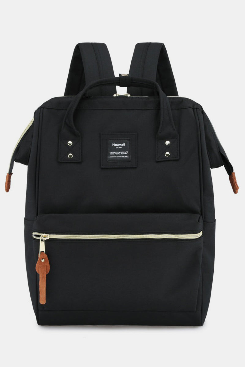 Himawari Waterproof Canvas Backpack Bag with Side Pockets-Chaelisa's New Jammies