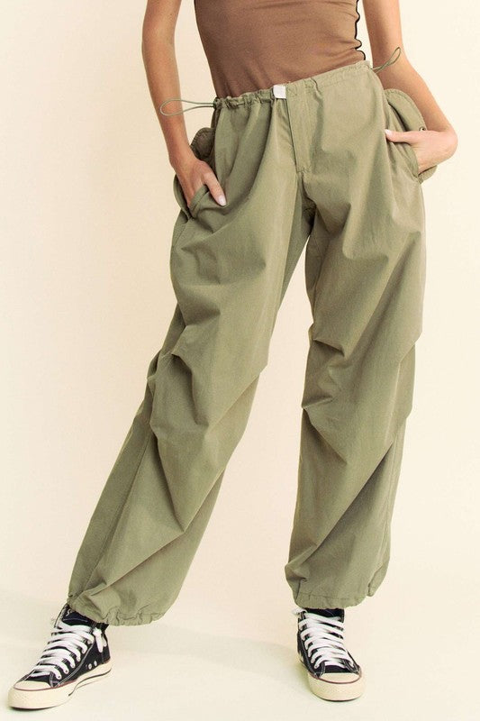 Davi & Dani Drawstring Baggy Pants with Pockets-Chaelisa's New Jammies