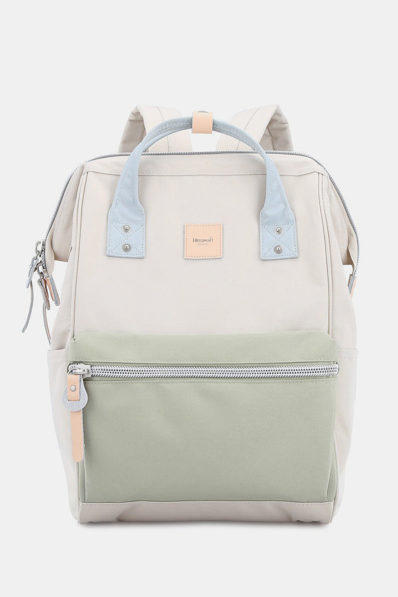 Himawari Water Resistant Canvas Backpack Bag with Side Pockets-Chaelisa's New Jammies