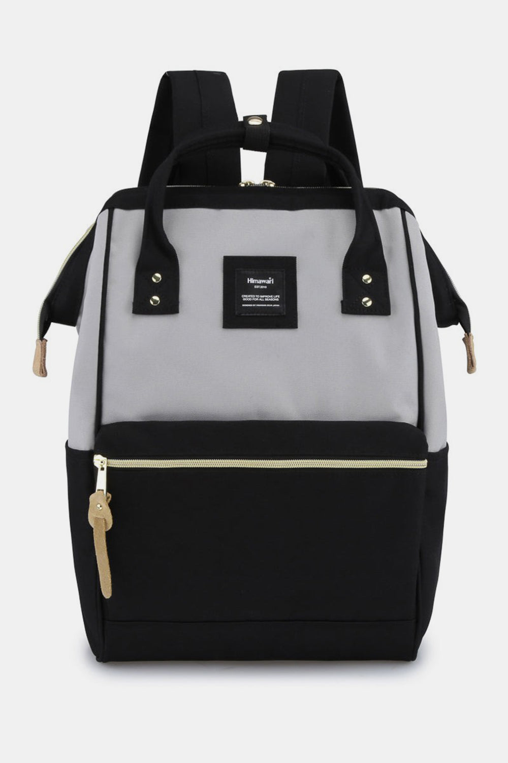Himawari Waterproof Canvas Backpack Bag with Side Pockets-Chaelisa's New Jammies