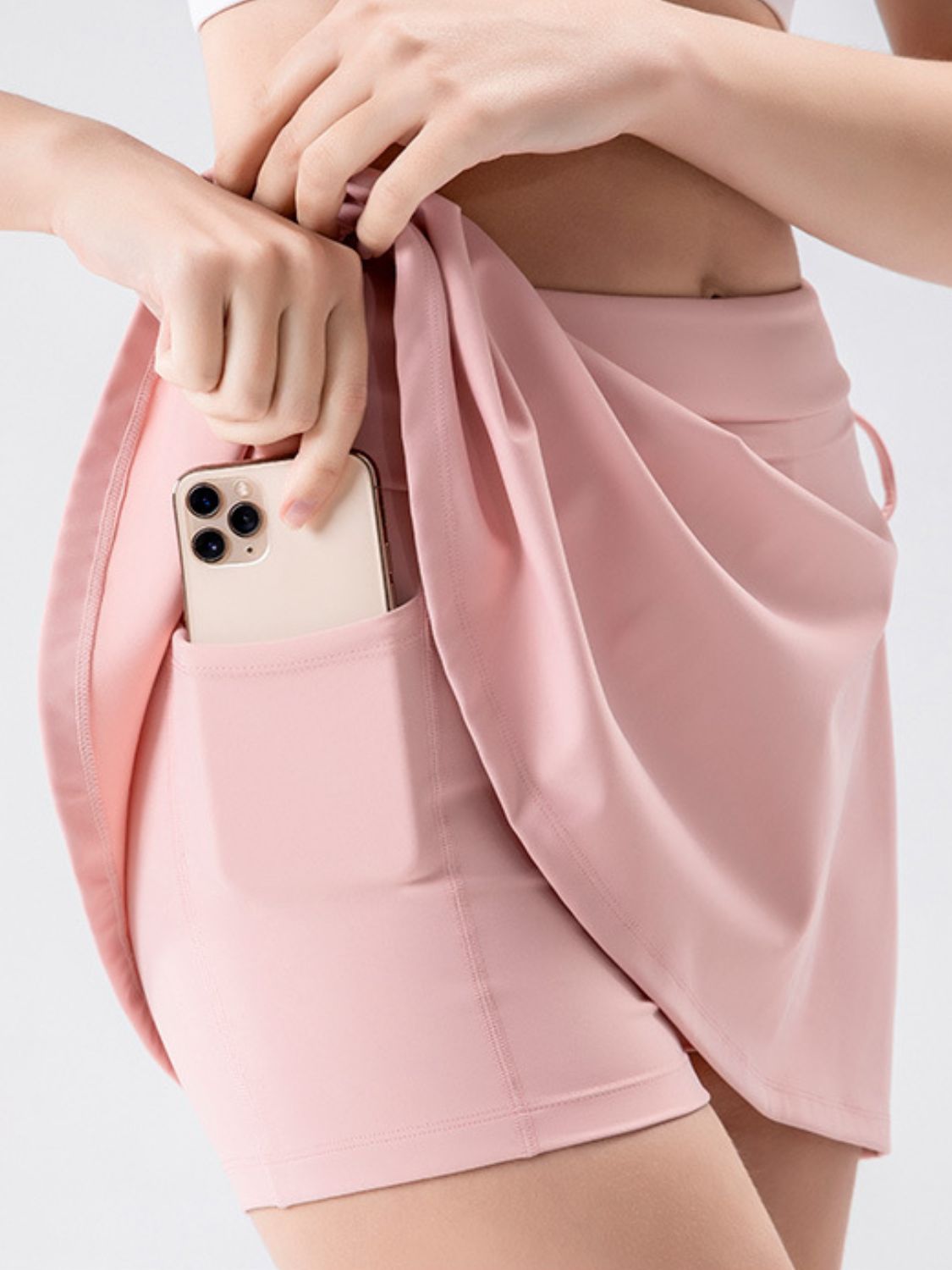 High Waist Active Skort with Pockets-Chaelisa's New Jammies