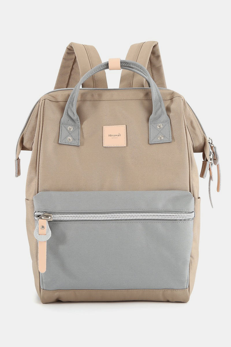 Himawari Water Resistant Canvas Backpack Bag with Side Pockets-Chaelisa's New Jammies