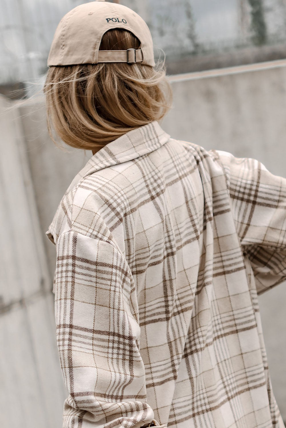 Khaki Plaid Removable Hood Buttoned Shacket-Chaelisa's New Jammies