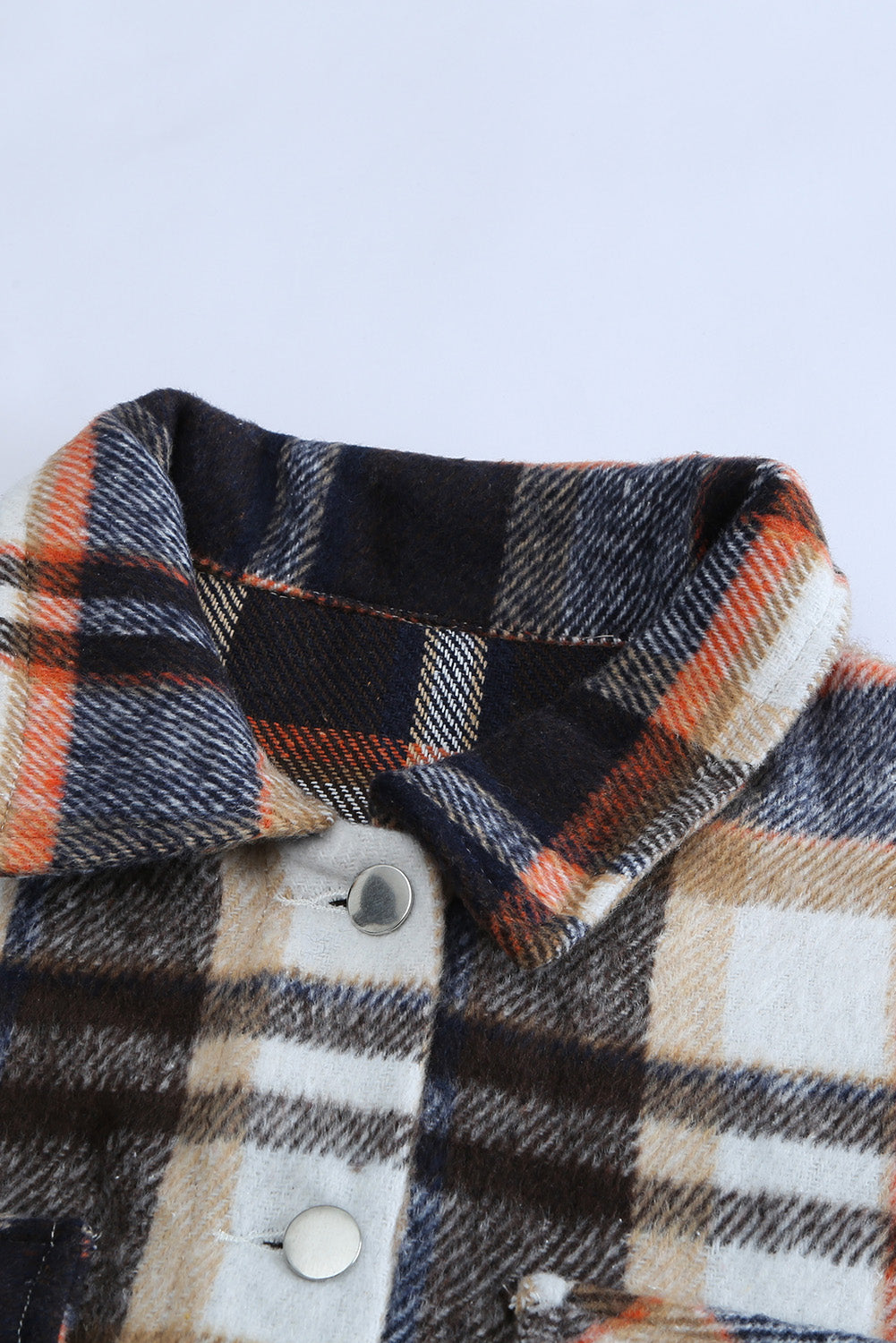 Multicolor Plaid Casual Button Up Flannel Shacket-Chaelisa's New Jammies