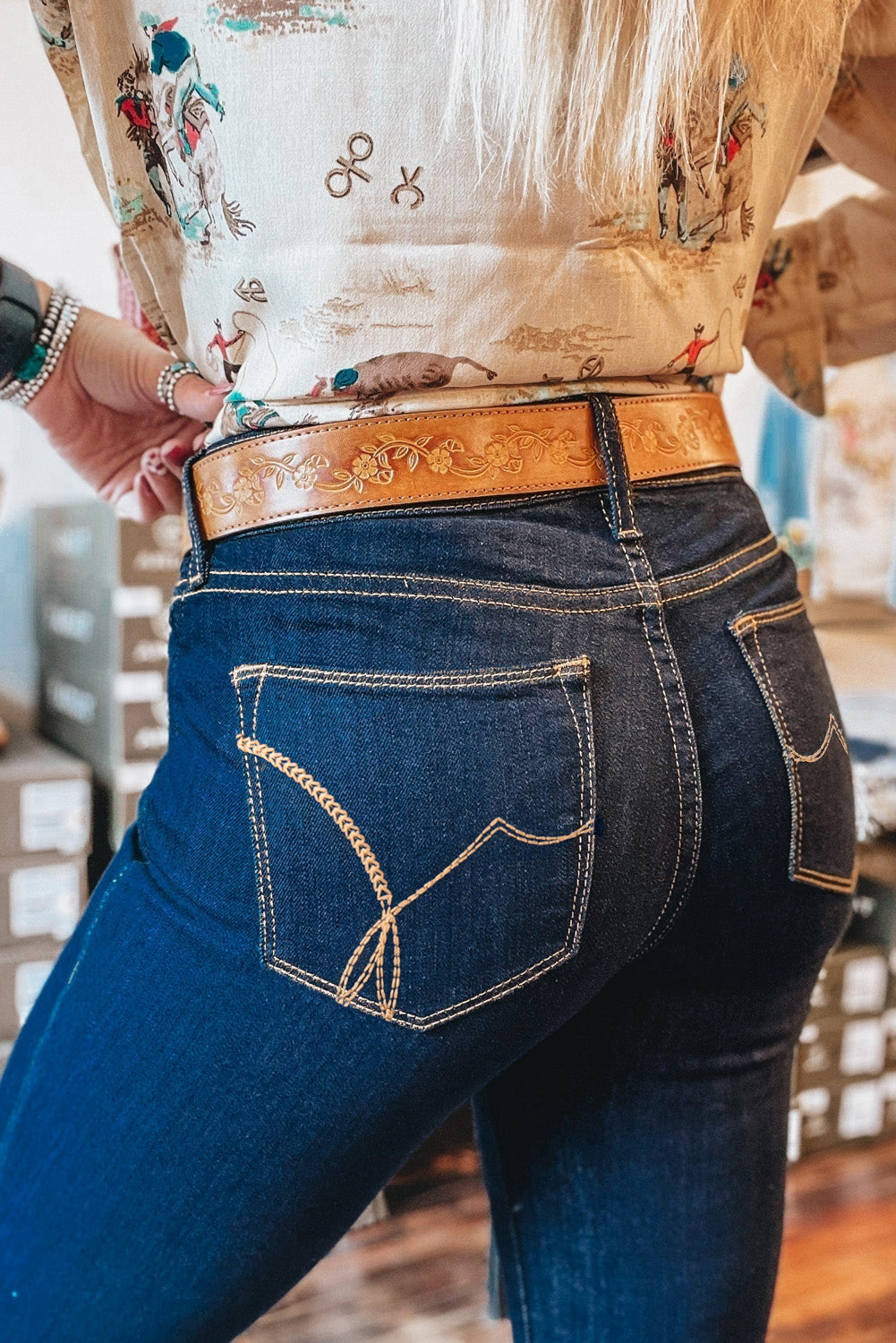 Sail Blue Center Seam Deep Wash Straight Jeans-Chaelisa's New Jammies