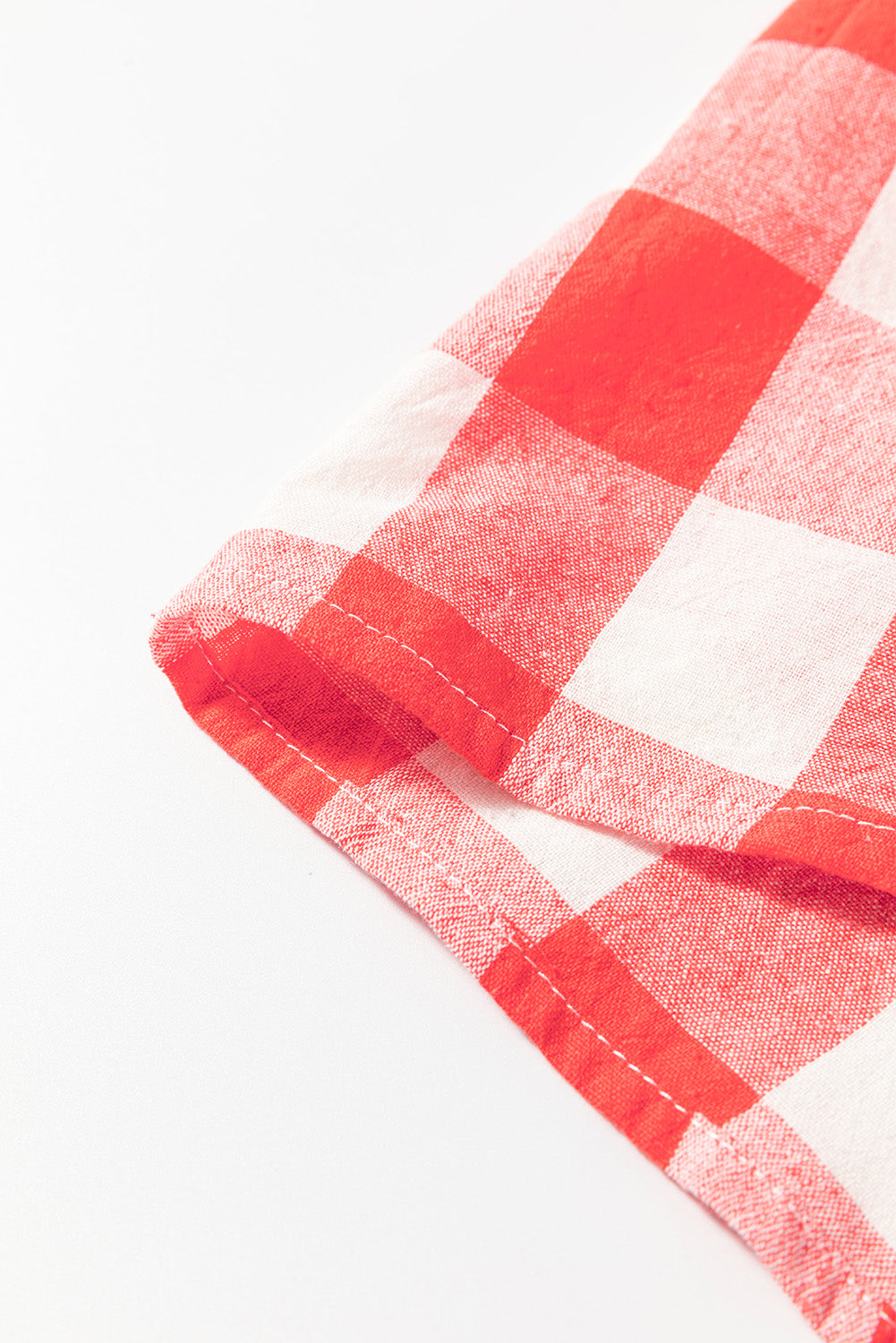 Pink Oversized Plaid Puff Sleeve Round Hem Shirt Dress-Chaelisa's New Jammies