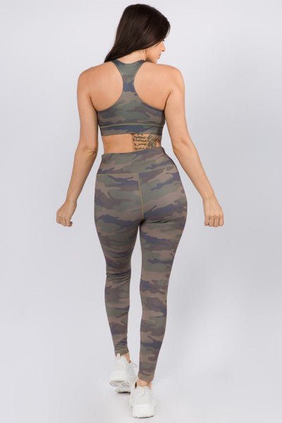 Active High Rise Camouflage Leggings with Pocket - Chaelisa's New Jammies