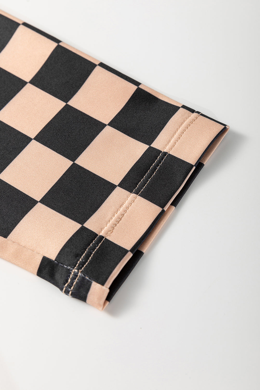 Khaki Checkered Pattern High Waist Skinny Leggings-Chaelisa's New Jammies