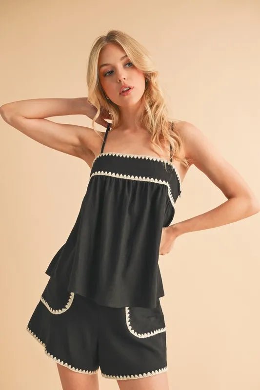 Aemi+Co Bali Rickrack Trim Cami - Chaelisa's New Jammies