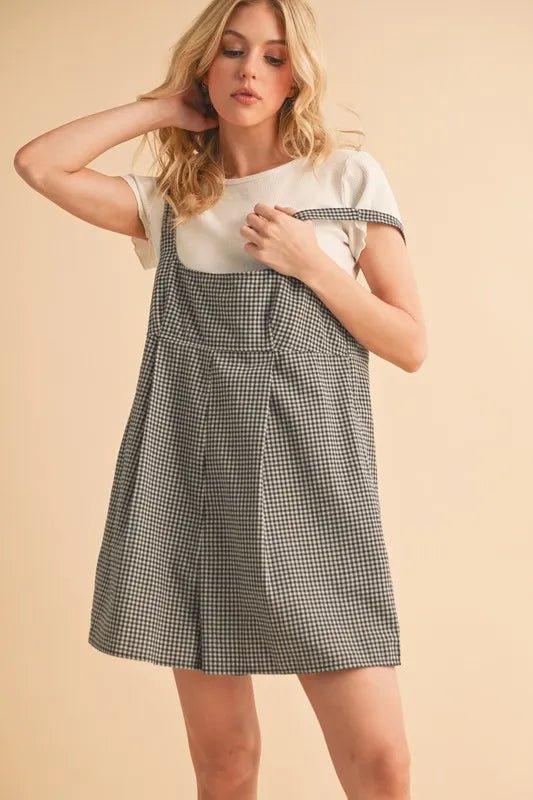 Aemi+Co Plaid Square Neck Romper - Chaelisa's New Jammies