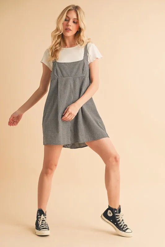 Aemi+Co Plaid Square Neck Romper - Chaelisa's New Jammies