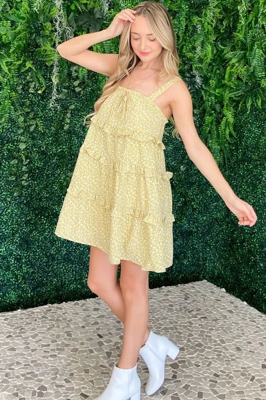 And The Why Ruffle Detailed Floral Babydoll Dress - Chaelisa's New Jammies