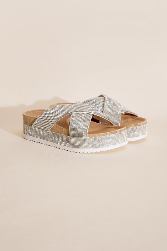 APOLLO - 1 Rhinestone Slides - Chaelisa's New Jammies