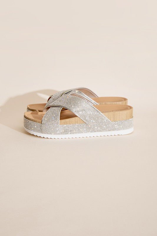 APOLLO - 1 Rhinestone Slides - Chaelisa's New Jammies