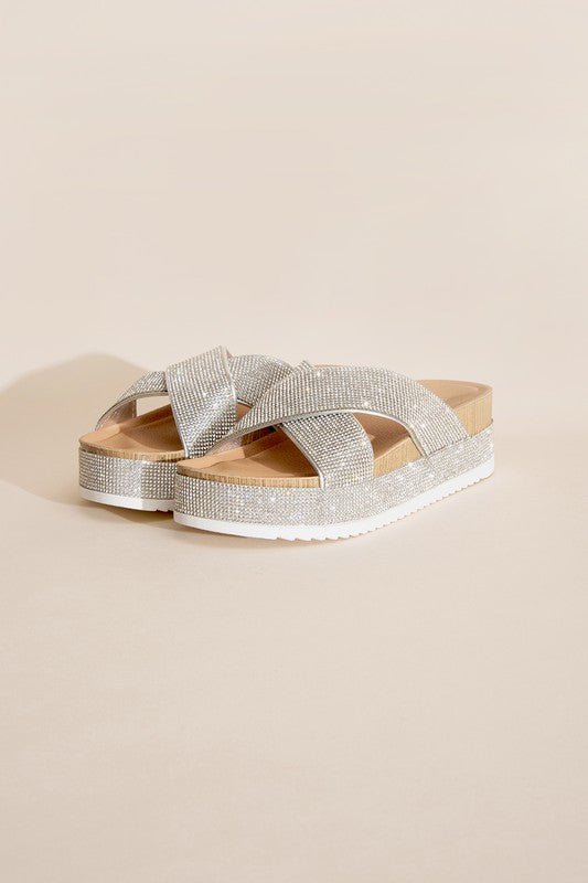 APOLLO - 1 Rhinestone Slides - Chaelisa's New Jammies