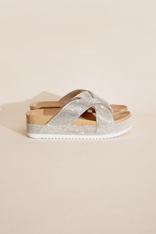 APOLLO - 1 Rhinestone Slides - Chaelisa's New Jammies