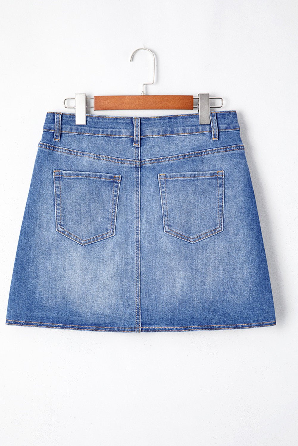 Ashleigh Blue Wrapped Crossed Waist Denim Mini Skirt - Chaelisa's New Jammies