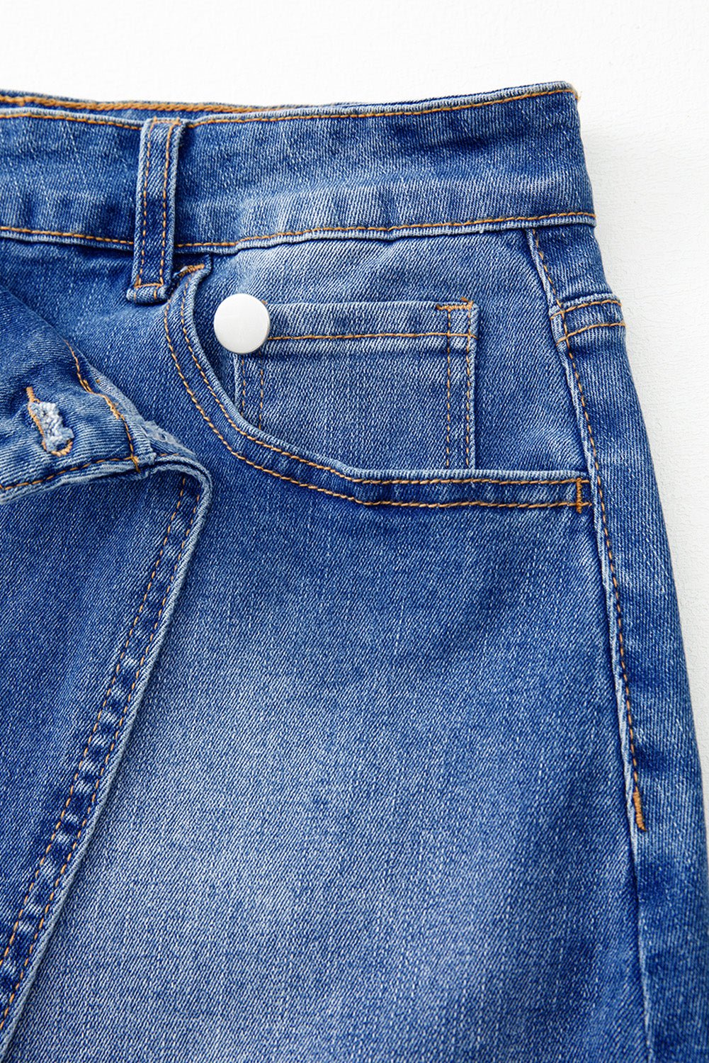 Ashleigh Blue Wrapped Crossed Waist Denim Mini Skirt - Chaelisa's New Jammies