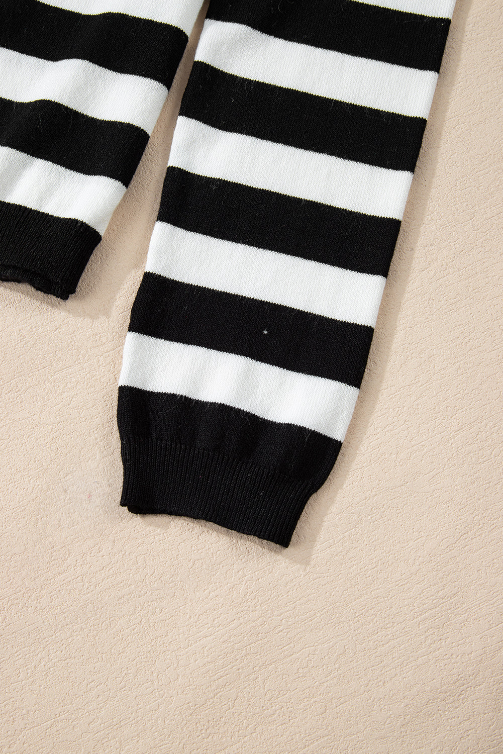 Black Stripe Slim Fit High Neck Knit Sweater-Chaelisa's New Jammies