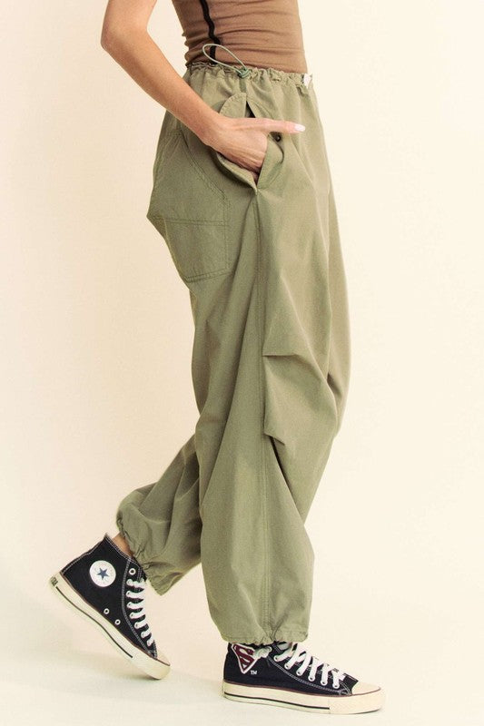 Davi & Dani Drawstring Baggy Pants with Pockets-Chaelisa's New Jammies