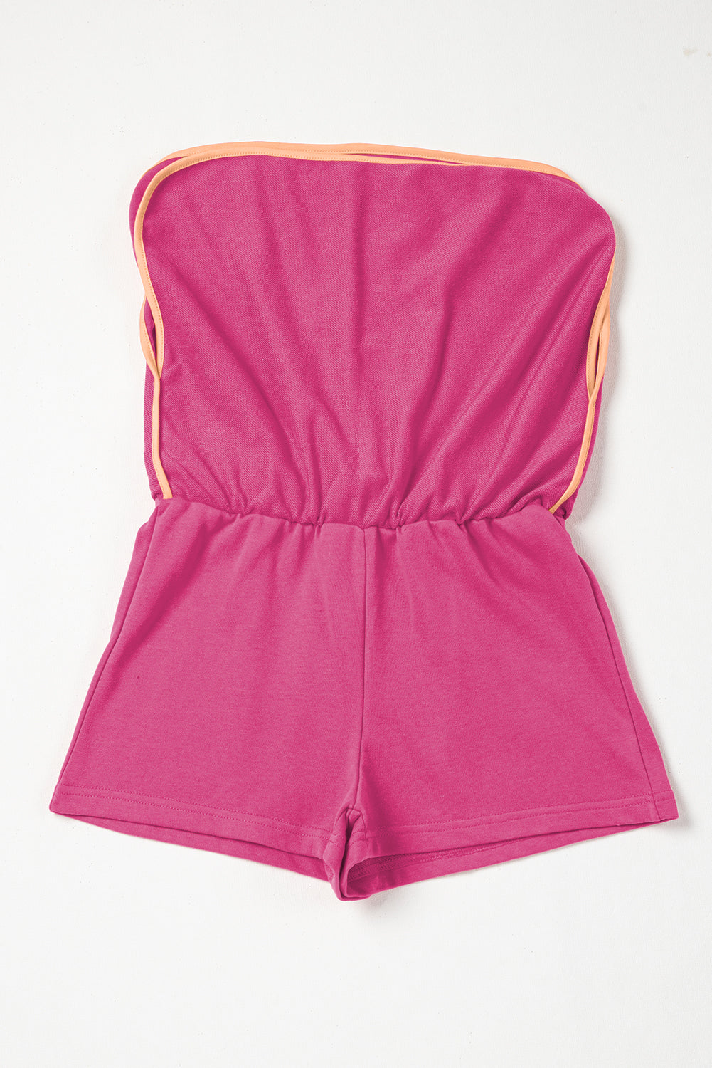 Rose Red Color Contrast Loose Pullover and Lace-up Waist Skort Set-Chaelisa's New Jammies