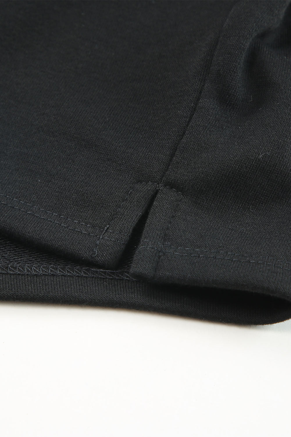 Black Casual High Neck Henley Top and Short Outfit-Chaelisa's New Jammies