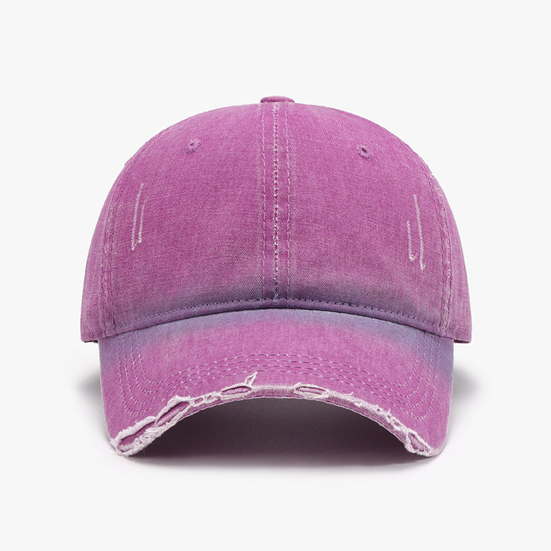Distressed Washed Adjustable Baseball Cap-Chaelisa's New Jammies