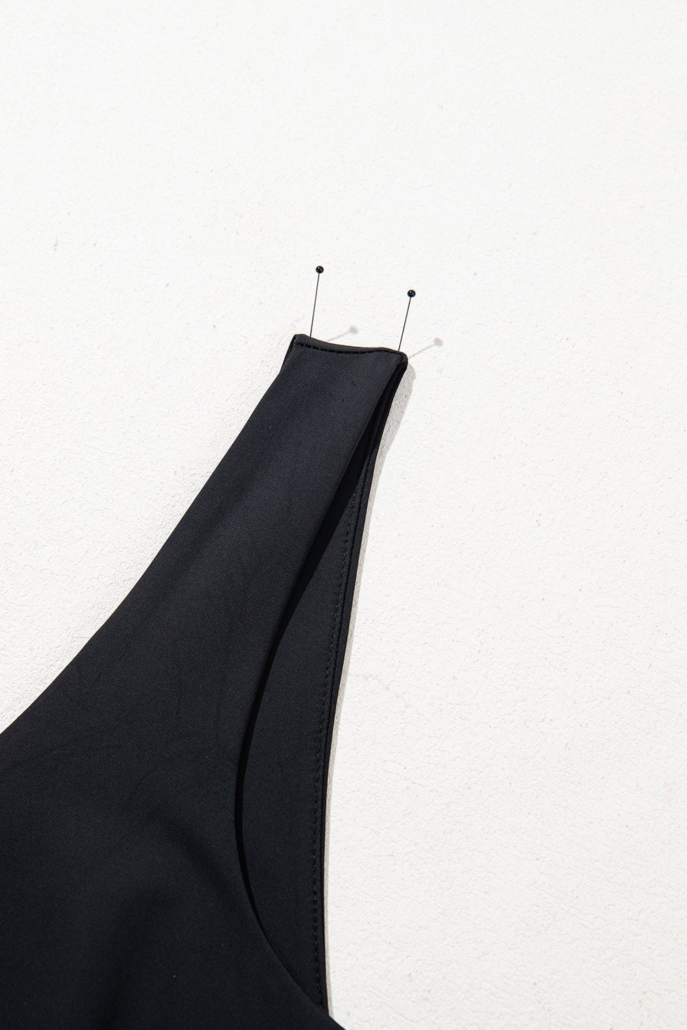 Black Plain Sleeveless Loop Drawstring Cinched Waist Romper - Chaelisa's New Jammies