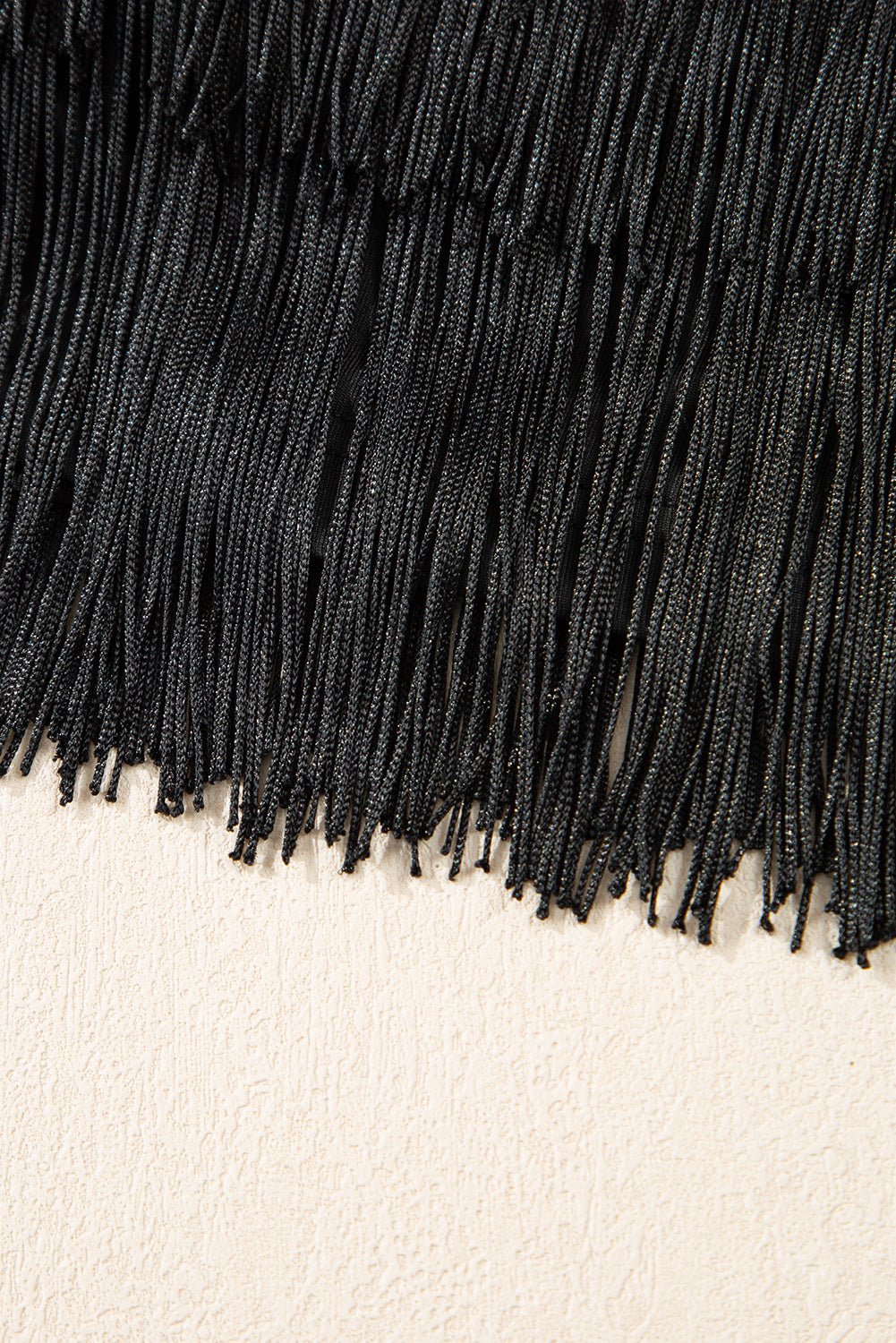 Black Tiered Fringe Trimmed Mini Skirt - Chaelisa's New Jammies