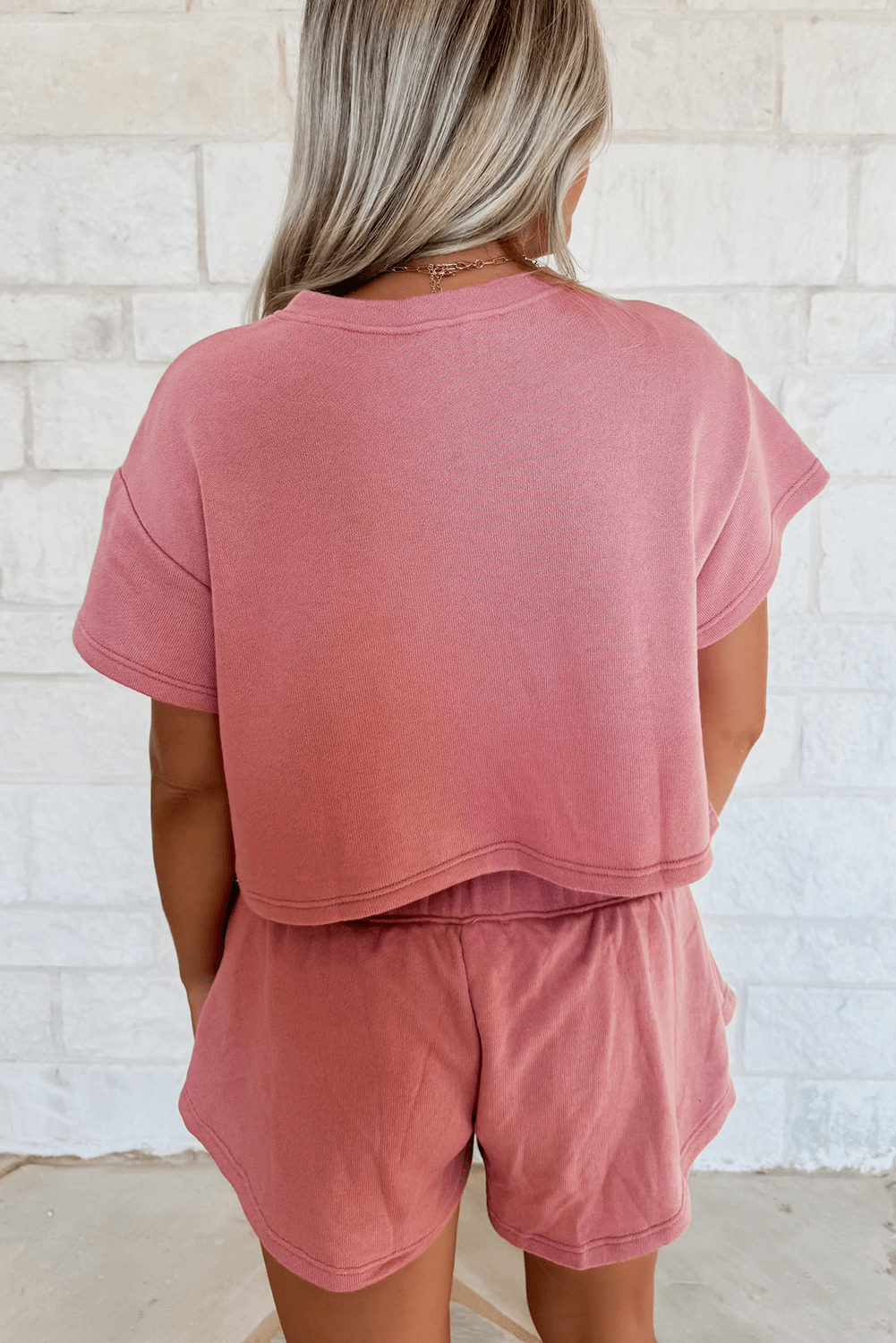 Blossom 2pcs Cropped Tee and Ruffle High Waist Skort Set - Chaelisa's New Jammies