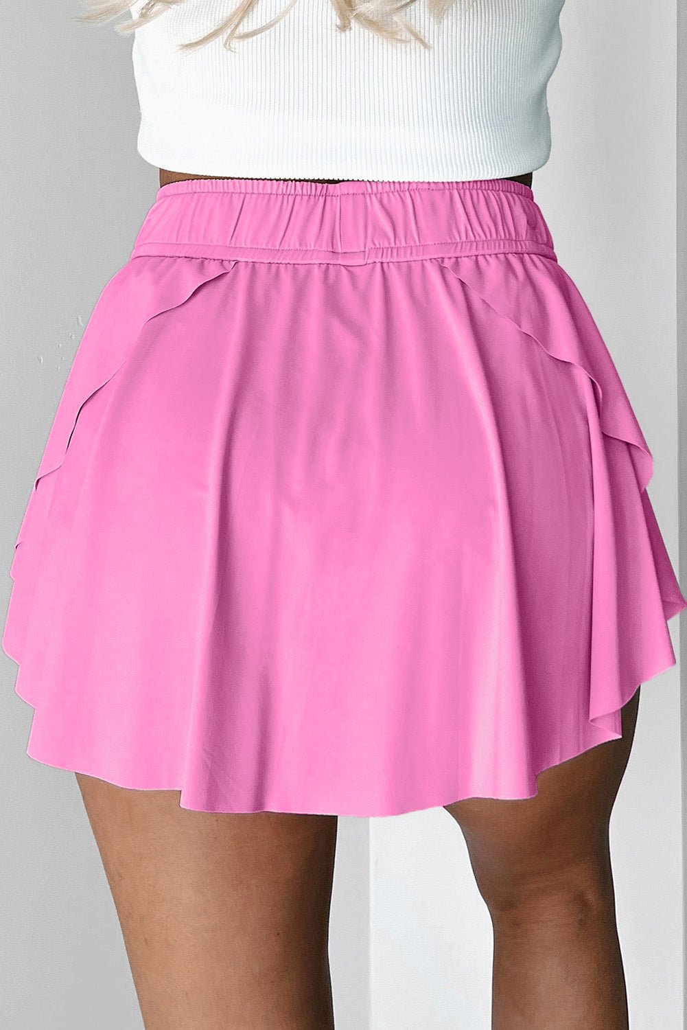 Bonbon Drawstring High Waist Lined Tennis Skorts - Chaelisa's New Jammies