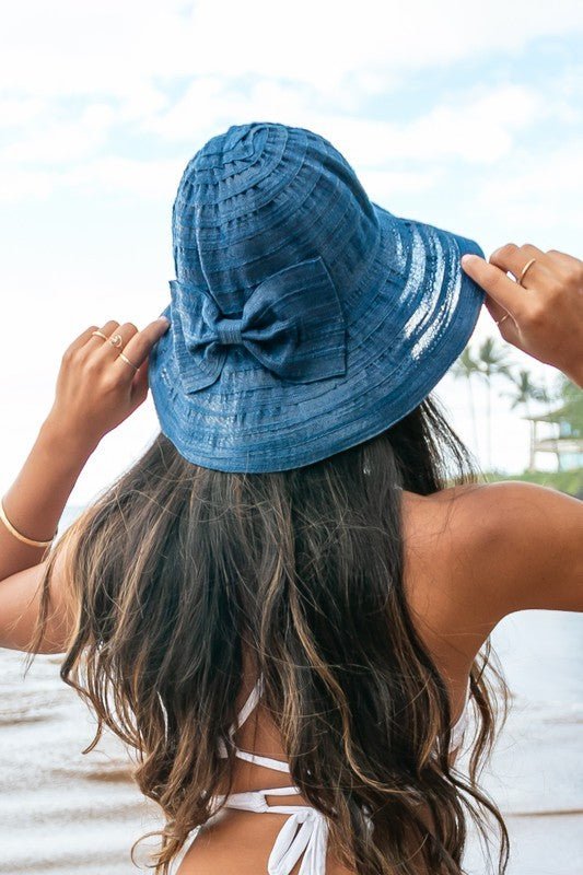 Bow Accent Bucket Sunhat - Chaelisa's New Jammies