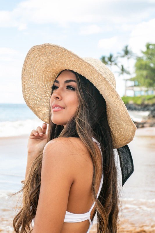 Bow Accent Peasant Sun Hat - Chaelisa's New Jammies